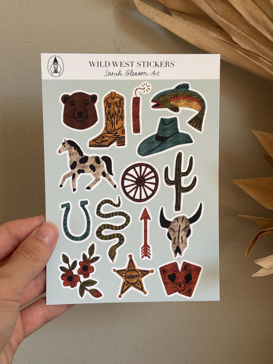 SS11 Wild West Sticker Sheet