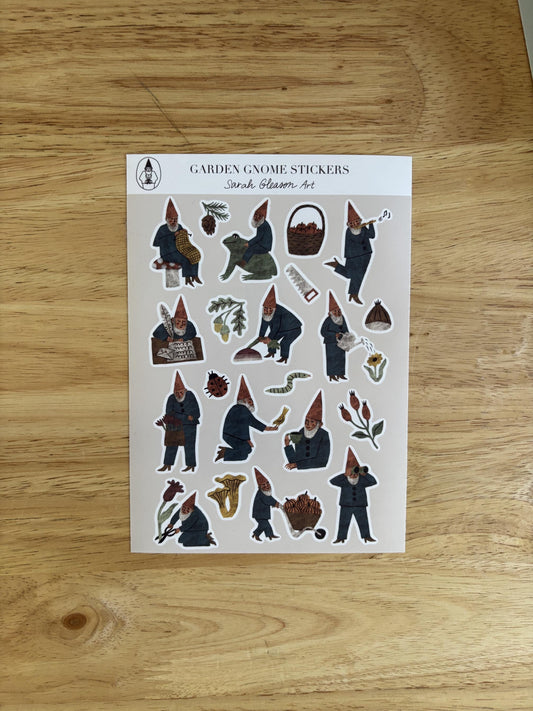 SS15 Garden Gnome Sticker Sheet