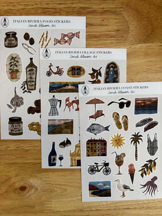 SS19 Italian Riviera Coast Sticker Sheet