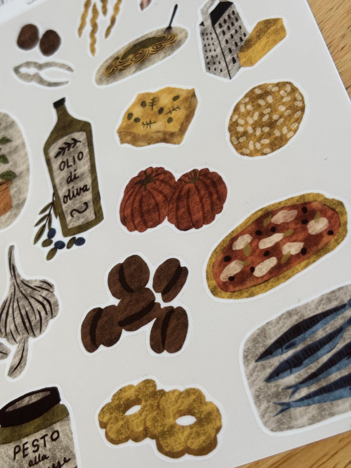 SS18 Italian Riviera Food Sticker Sheet
