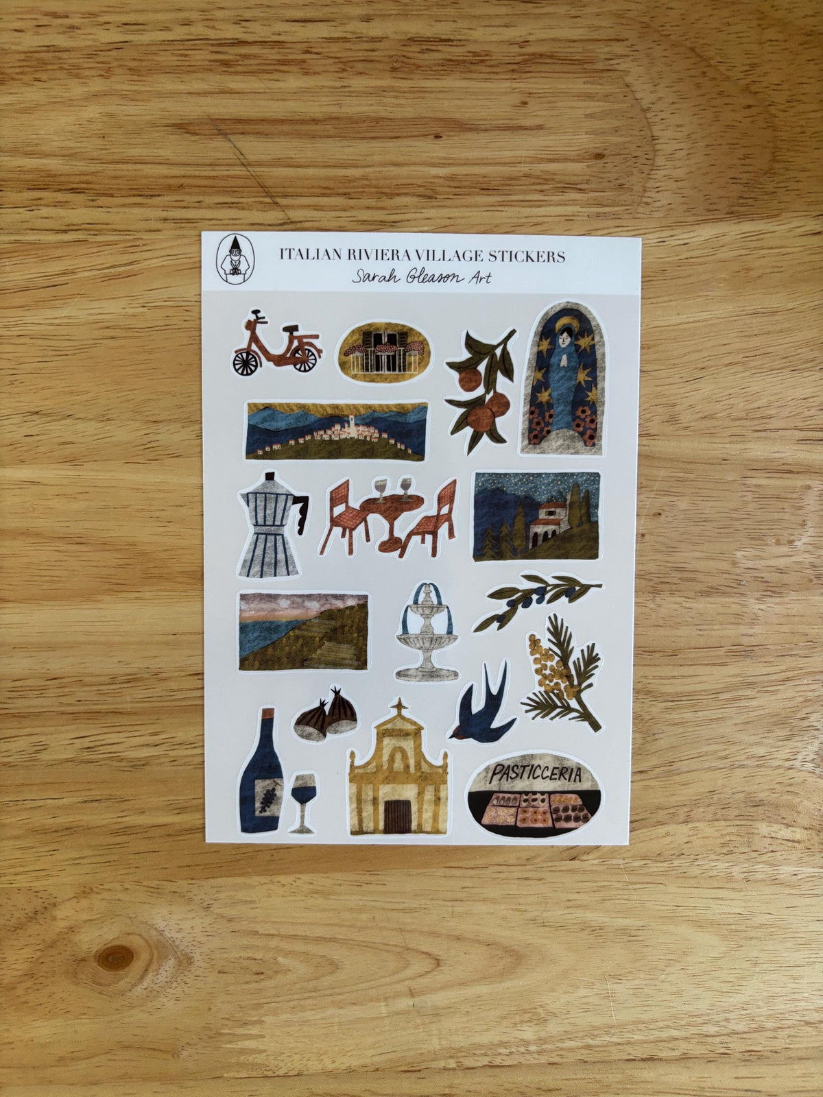 SS20 Italian Riviera Village Sticker Sheet