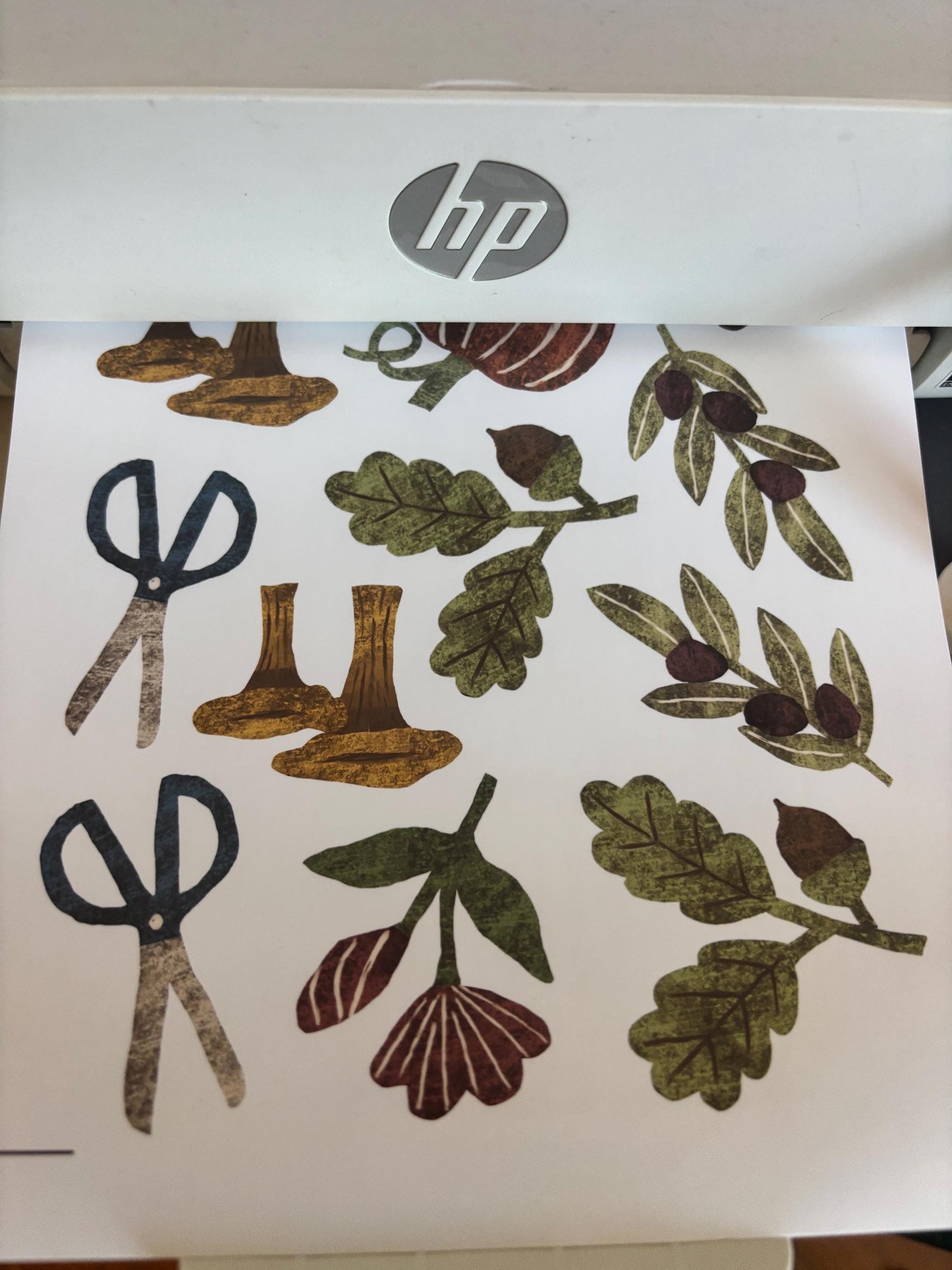 Autumn Die Cut Stickers | Set of 7 Hand Drawn Journal and Scrapbook Stickers (Large)