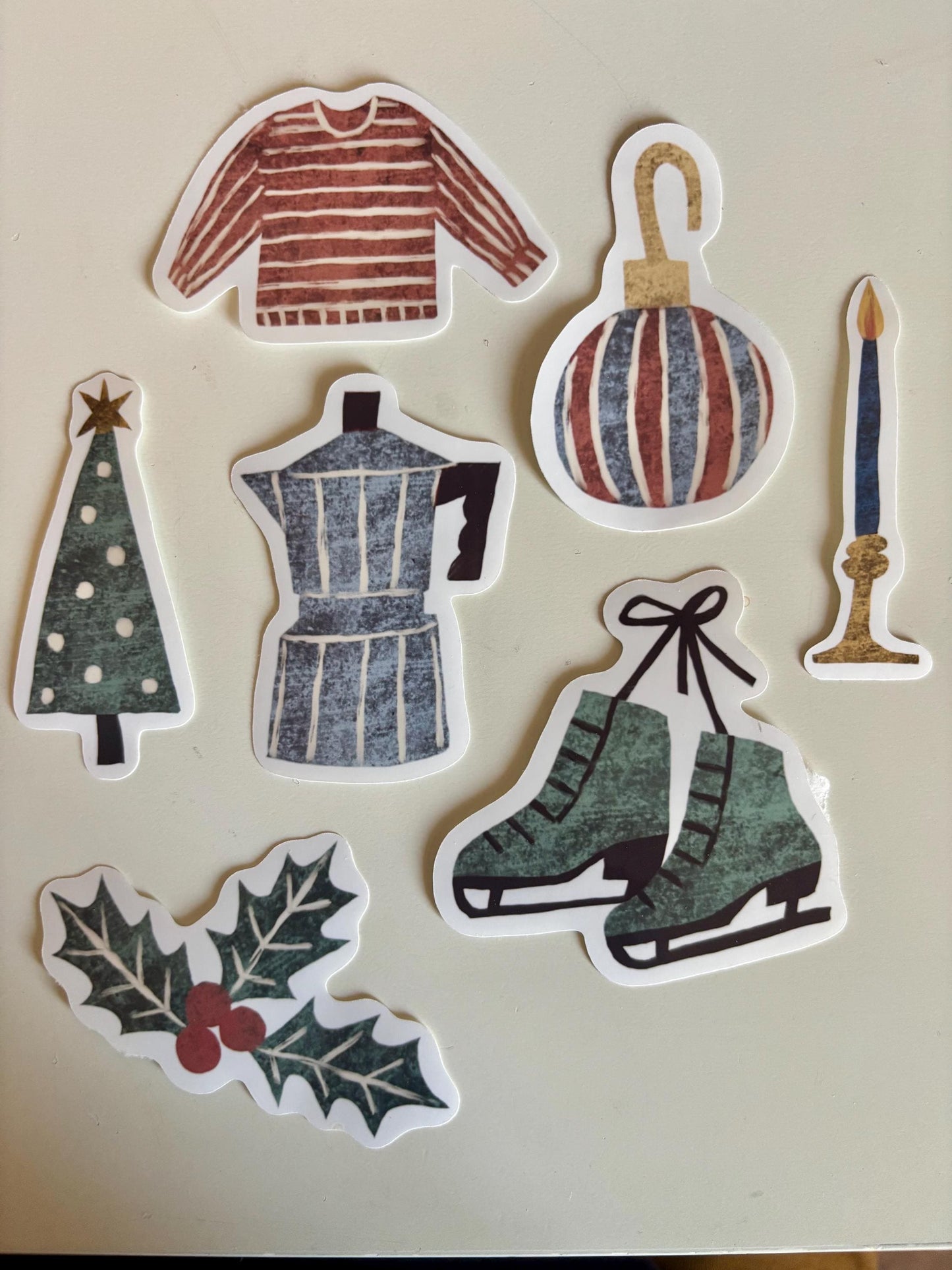 Winter Stickers PNG – Printable Sticker Sheet & Clipart Pack, Cozy Hand-Drawn Digital Download for Planners, Bujo, Scrapbooking
