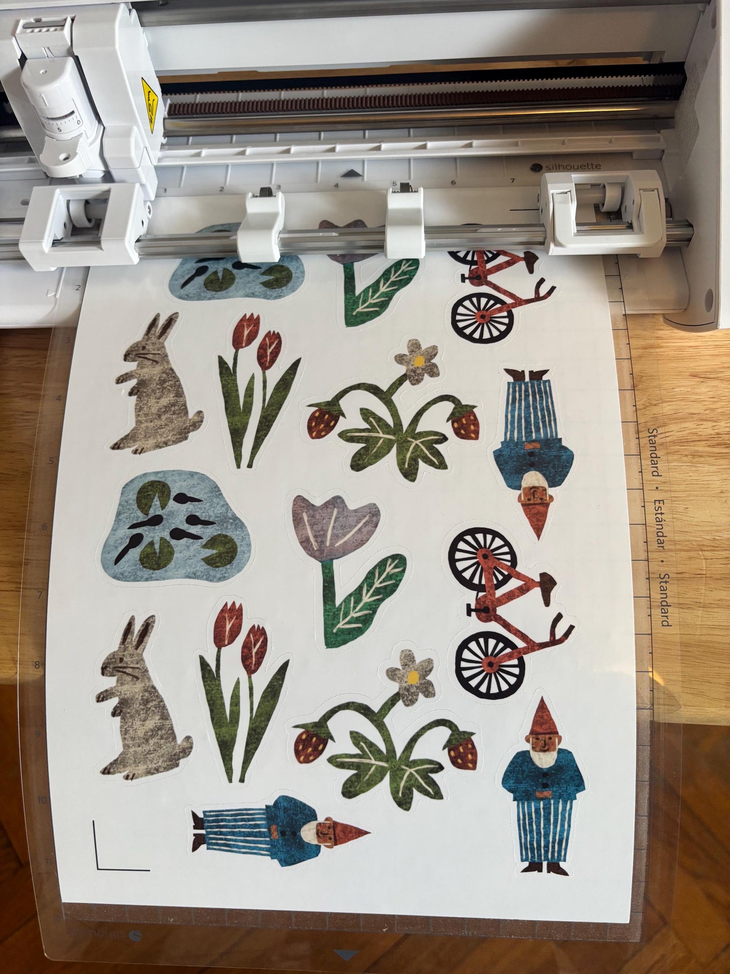 Spring Die Cut Stickers | Set of 7 Hand Drawn Journal and Scrapbook Stickers (Large)