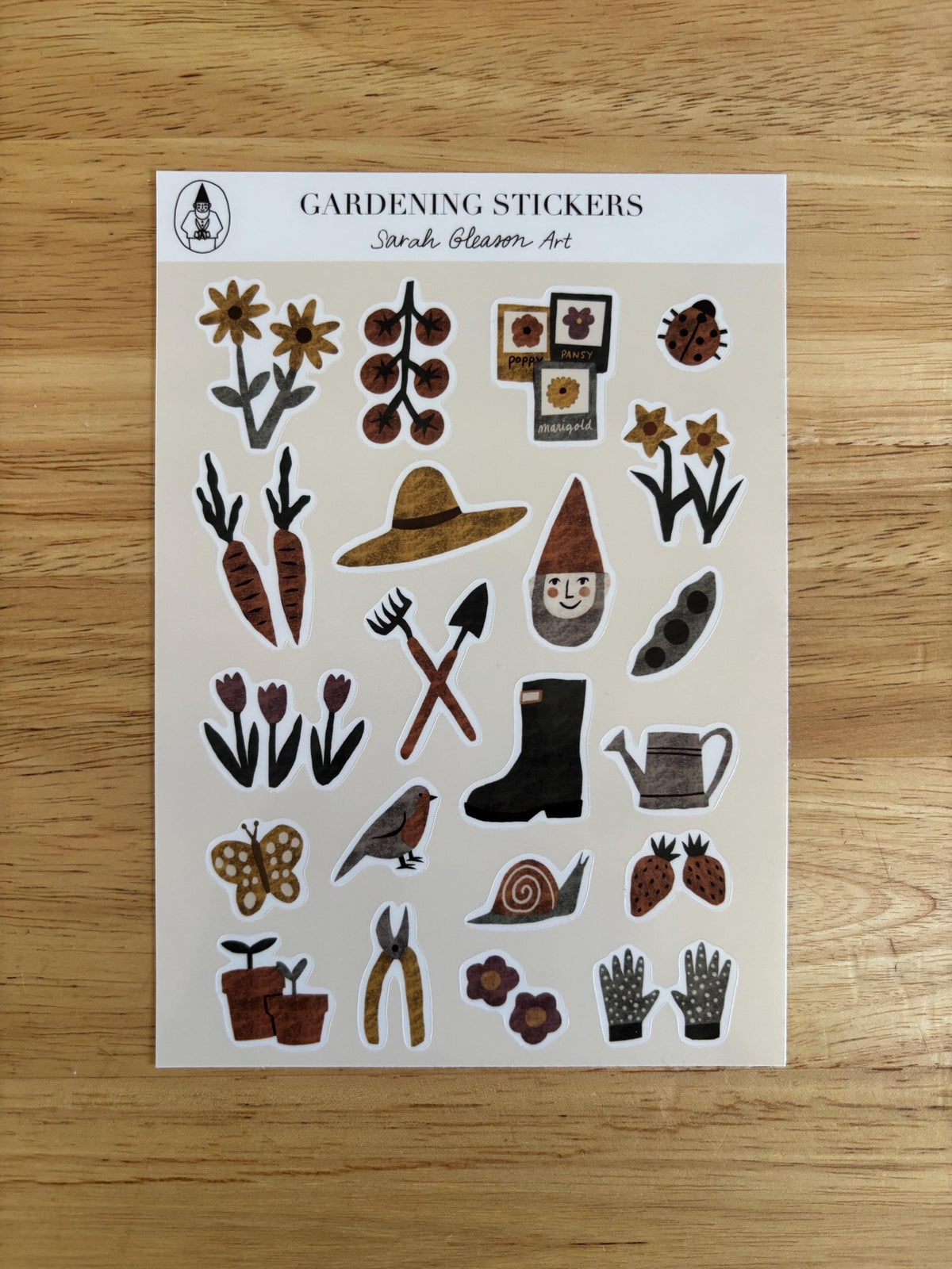 SS05 Gardening Sticker Sheet