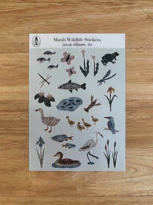 SS01 Marsh Wildlife Sticker Sheet