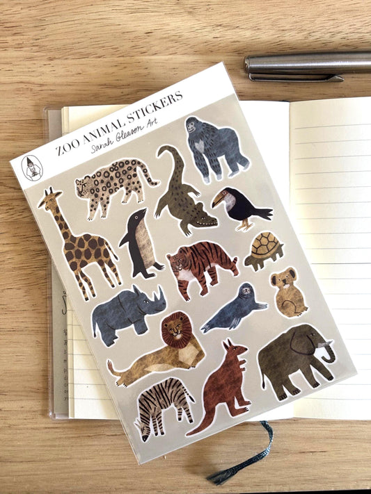 SS13 Zoo Animal Sticker Sheet