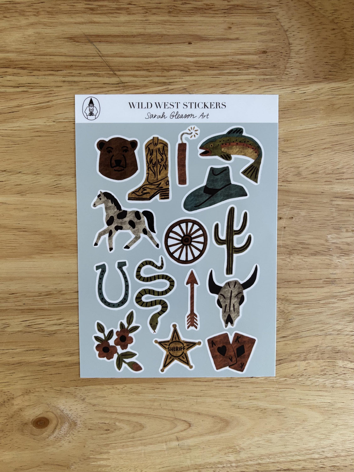 SS11 Wild West Sticker Sheet