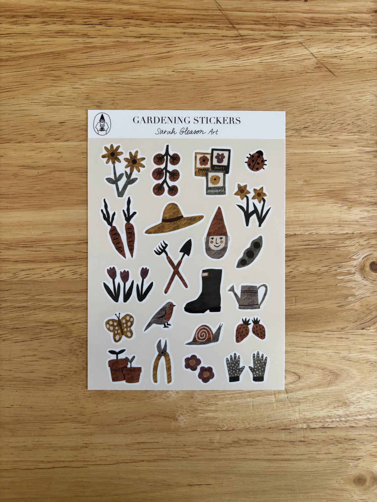 SS05 Gardening Sticker Sheet