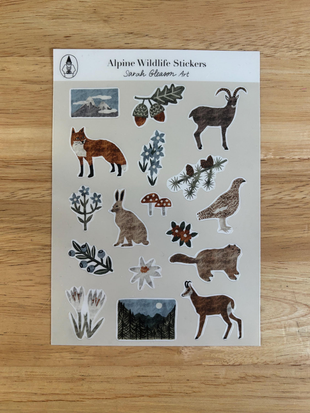 SS02 Alpine Wildlife Sticker Sheet