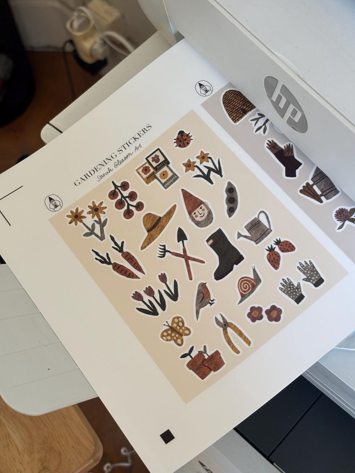SS05 Gardening Sticker Sheet