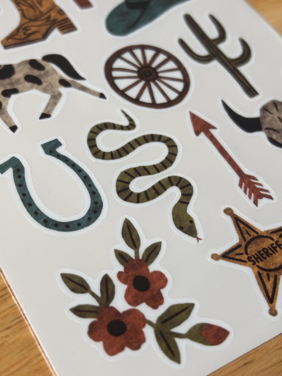 SS11 Wild West Sticker Sheet