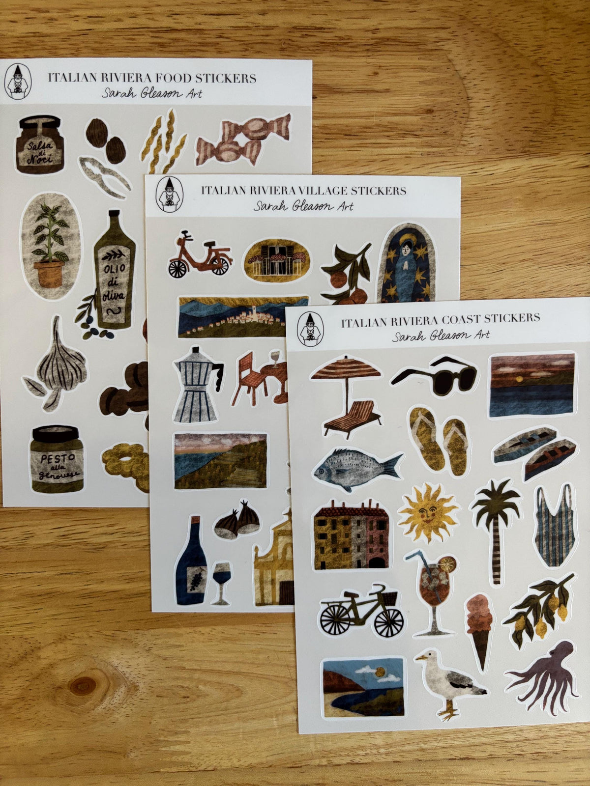 SS20 Italian Riviera Village Sticker Sheet