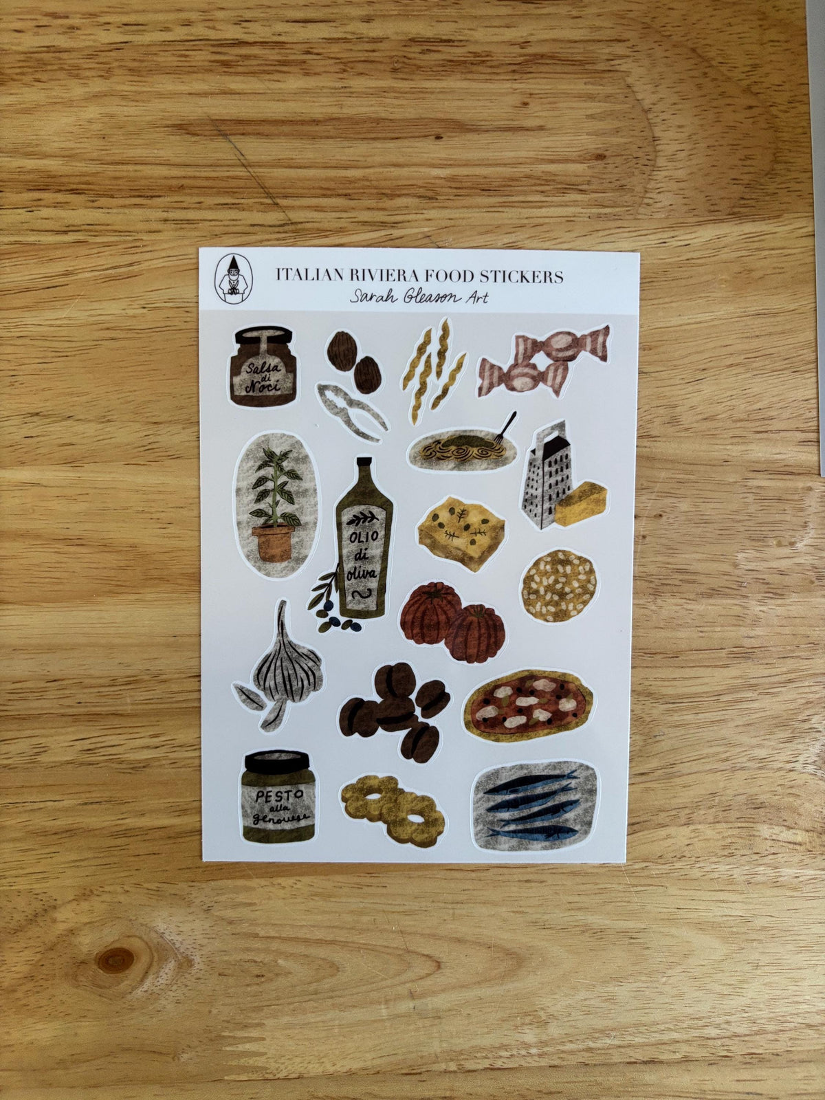 SS18 Italian Riviera Food Sticker Sheet