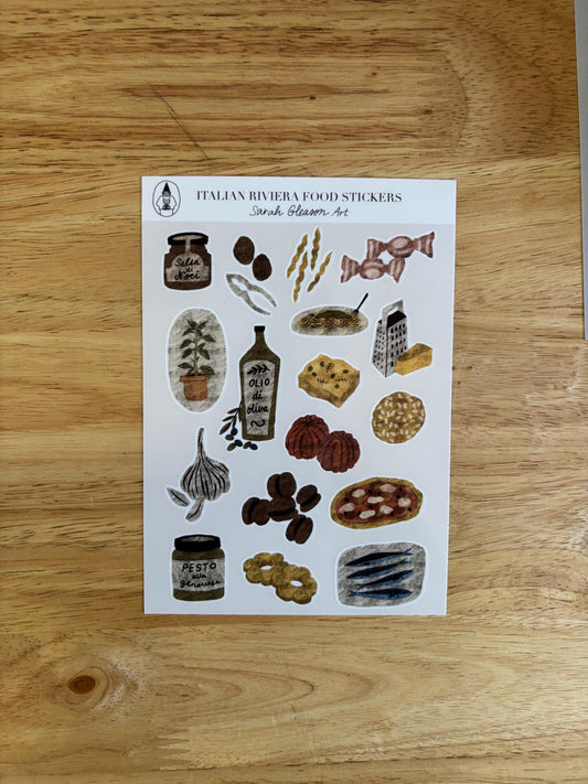 SS18 Italian Riviera Food Sticker Sheet