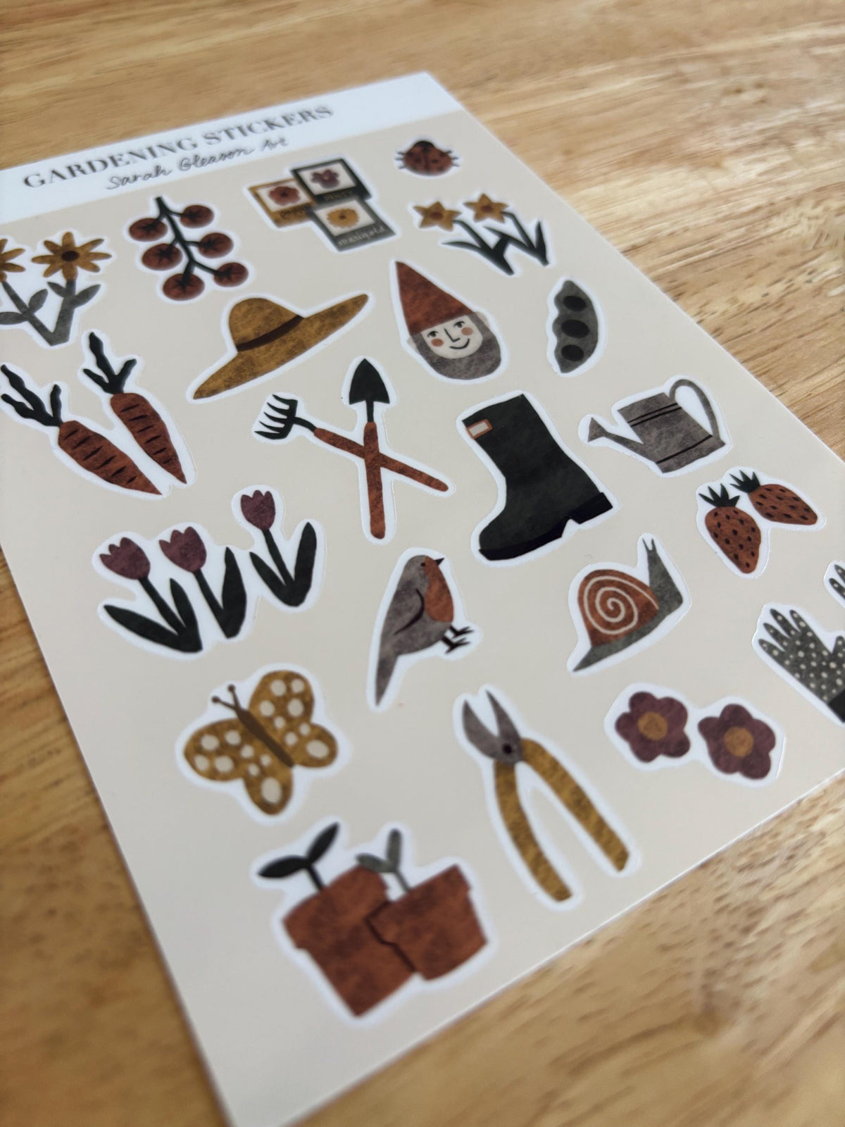 SS05 Gardening Sticker Sheet