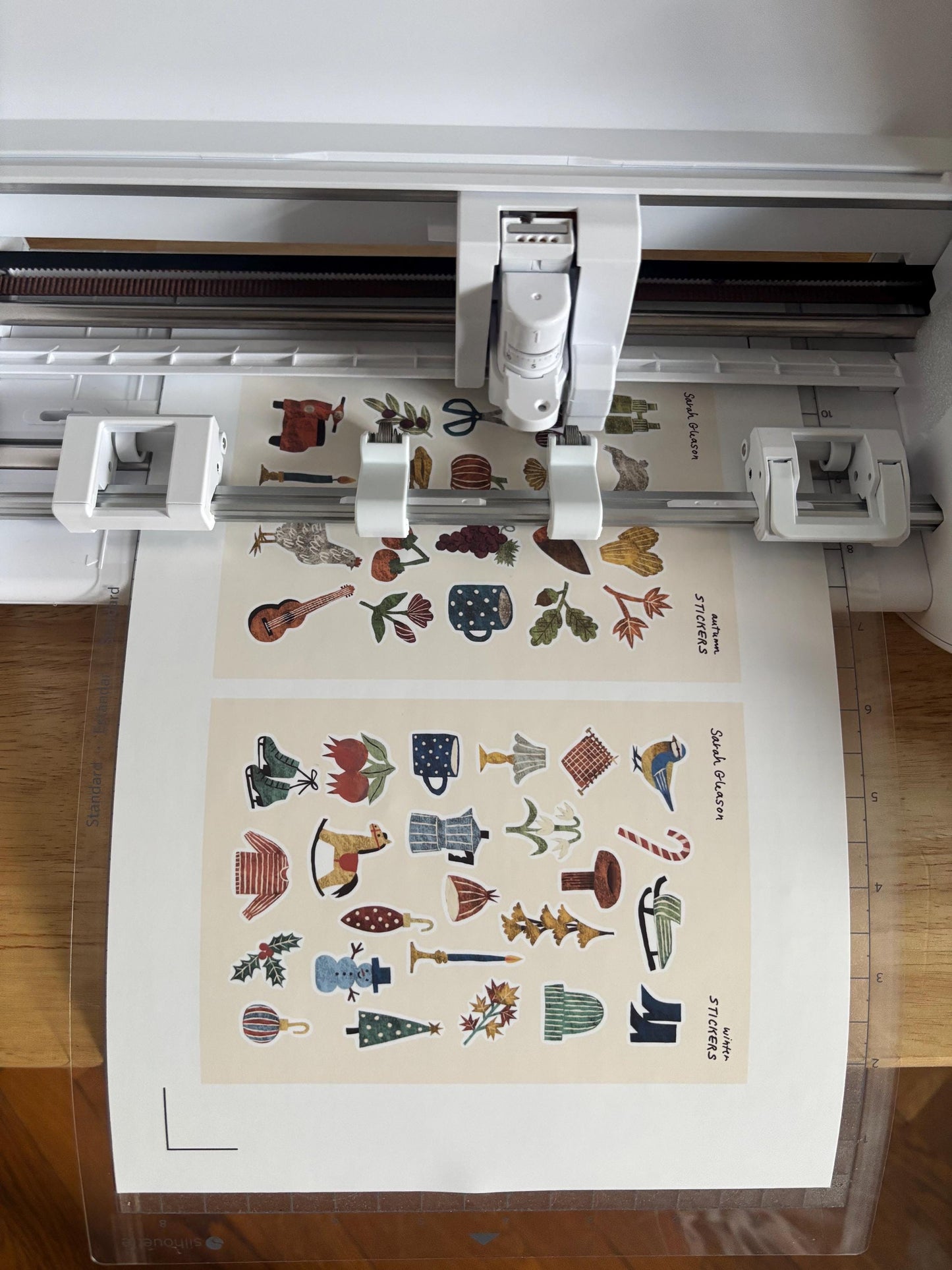 Autumn Hand-Drawn Journal Sticker Sheet – Cozy Planner Stickers, Bujo, Scrapbooking