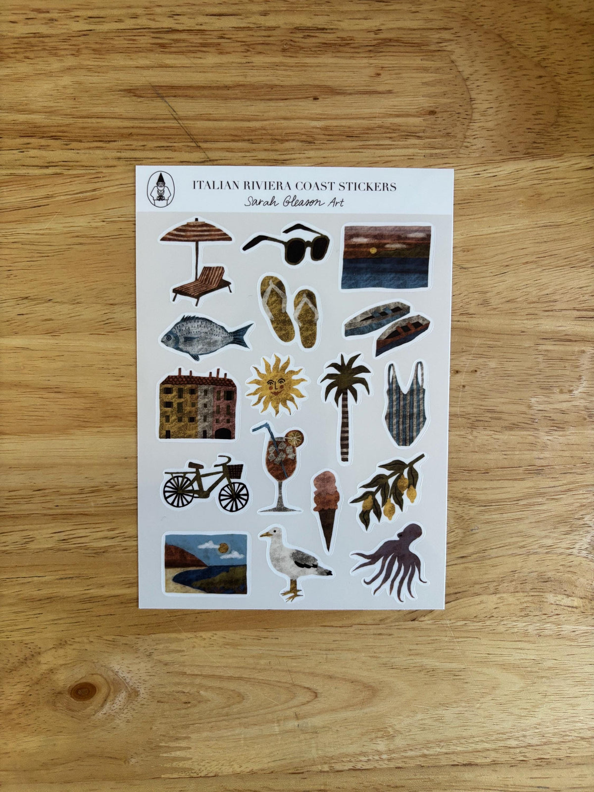 SS19 Italian Riviera Coast Sticker Sheet