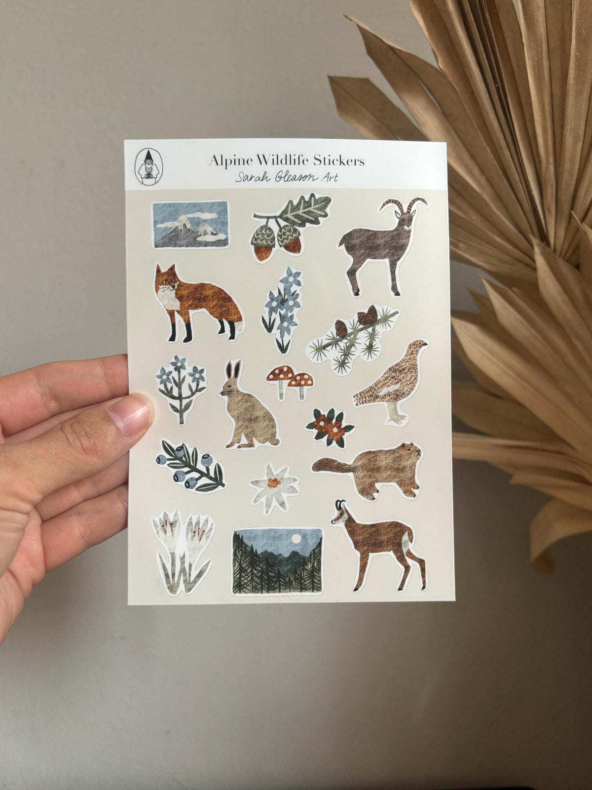 SS02 Alpine Wildlife Sticker Sheet