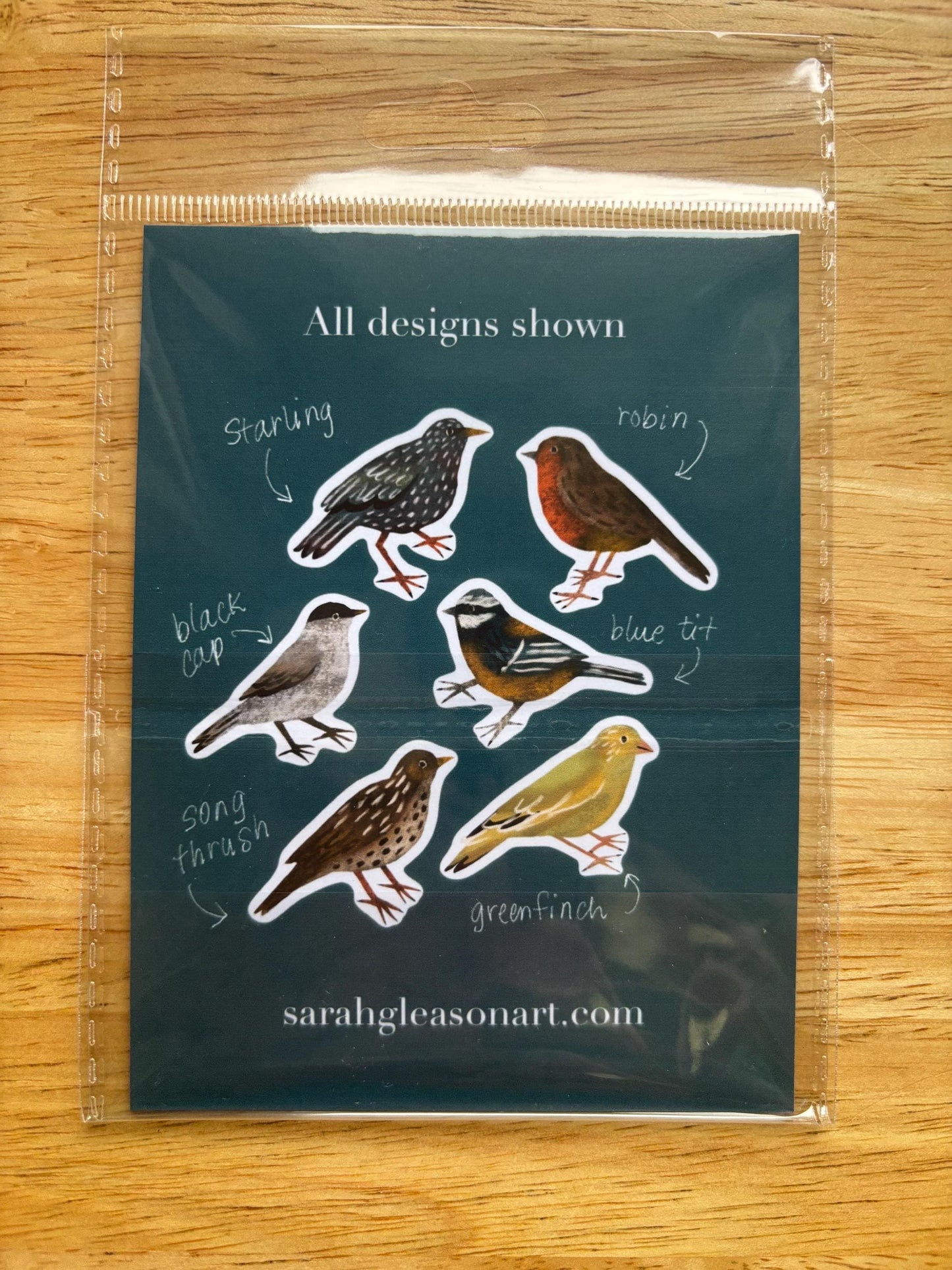 Backyard Bird Die Cut Stickers Vol. 2 | Set of 6 Hand Drawn Journal and Scrapbook Stickers