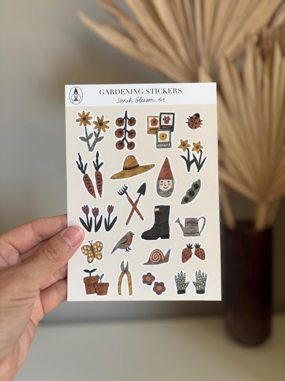 SS05 Gardening Sticker Sheet