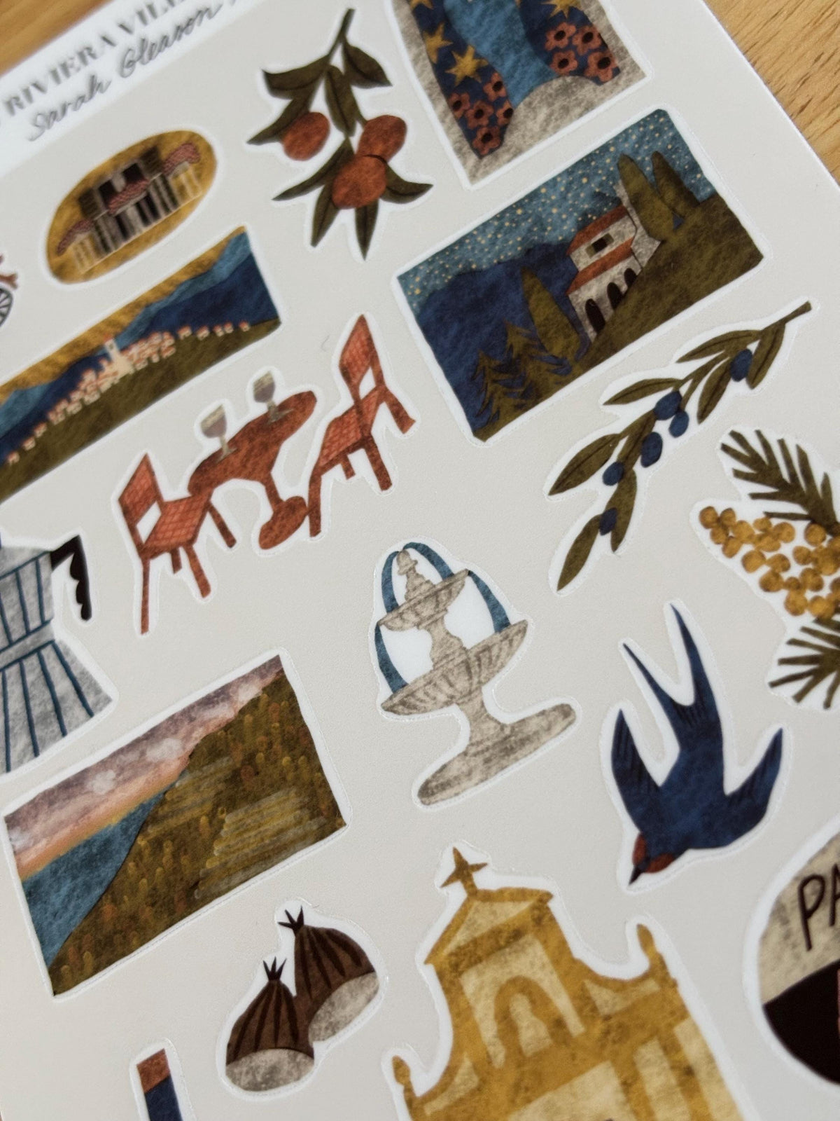 SS20 Italian Riviera Village Sticker Sheet